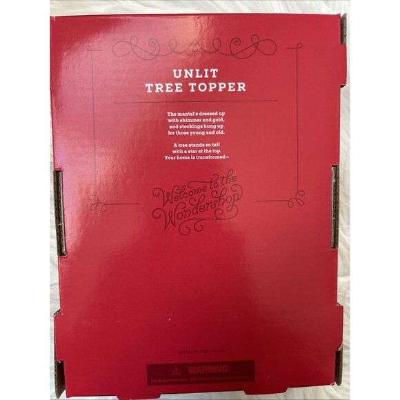 Wondershop Target Unlit Tree Topper 6 “ White Snowflake - Picture 6 of 8